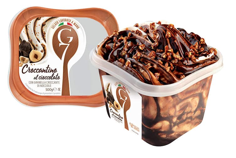 G7 Iskrem Croccantino Al Cioccolato 1l