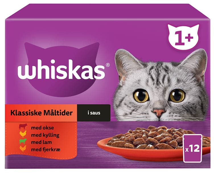 Whiskas 1+ Classic Collection 12x85g 1,02 kg