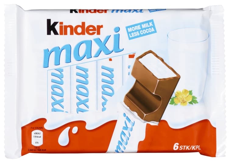 Kinder Maxi Sjokolade 21gx6stk Ferrero 126 g