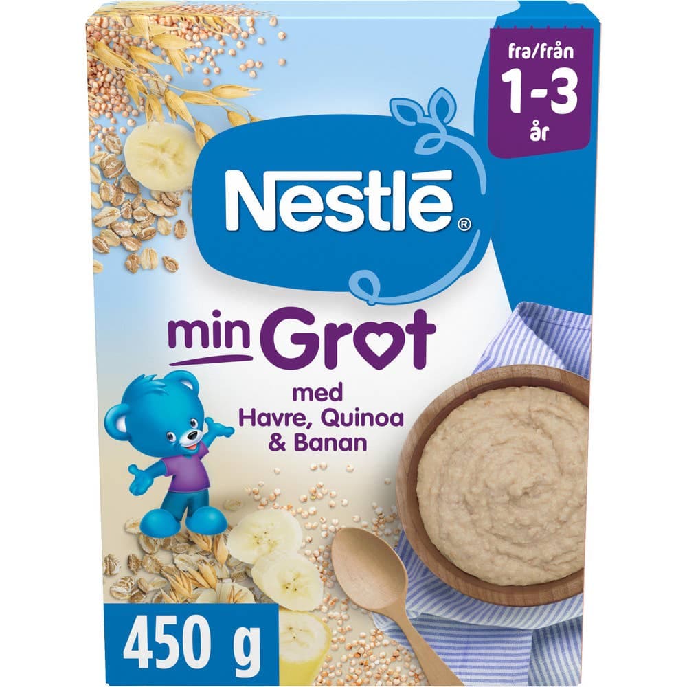 Min Grøt Havre quinoa og banan fra 1-3 år, 450 g