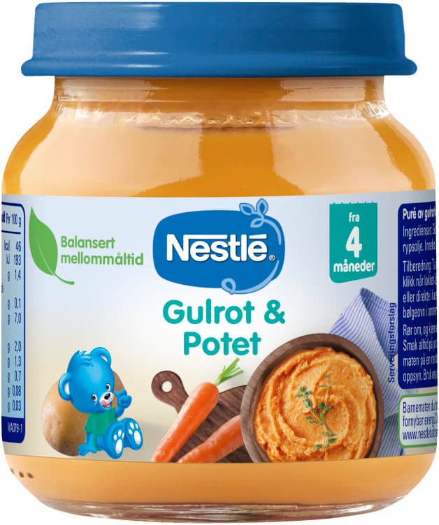 Gulrot&Potet 4mnd 125g Nestle