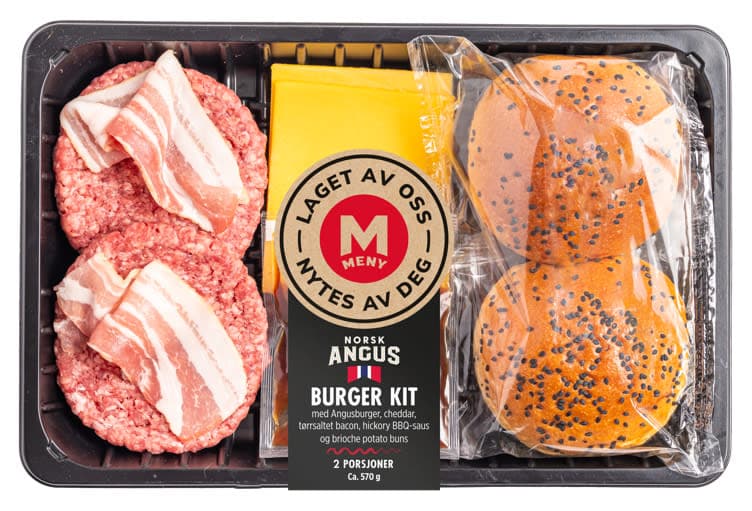Angusburger Kit ca 570g stykk 1 stk