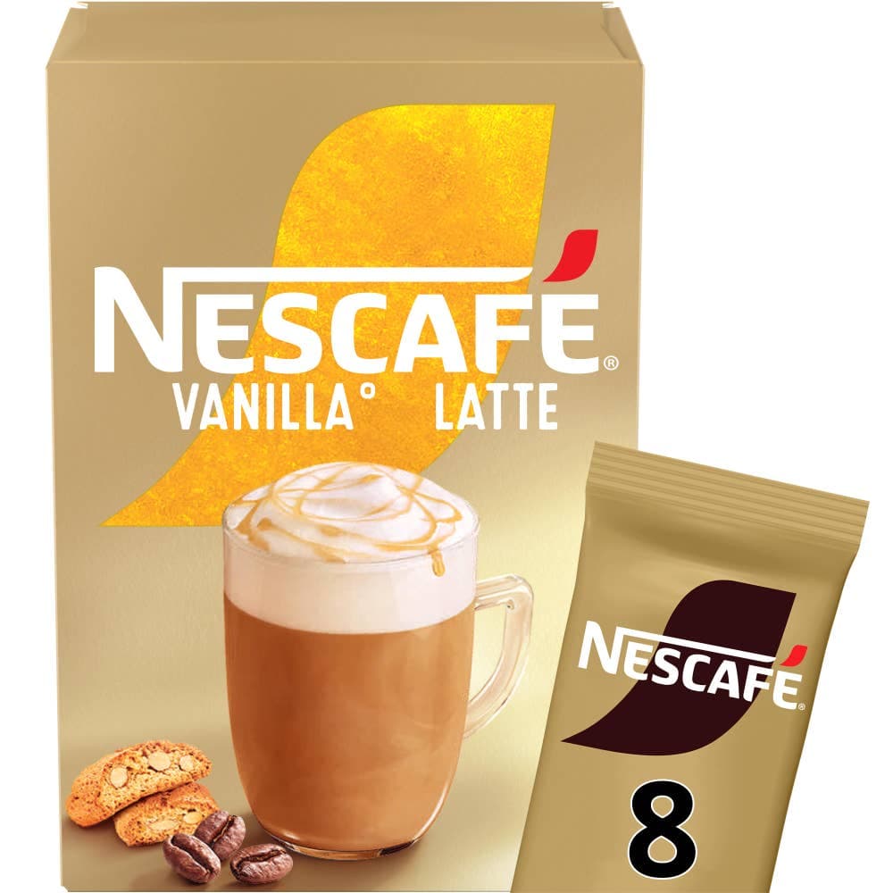 Nescafé Vanilla Latte 8 poser, 136 g