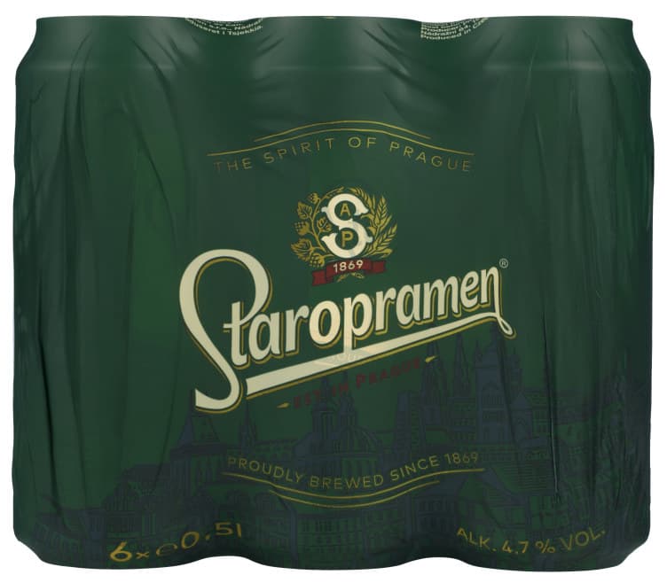 Staropramen Premium 0,5lx6 boks 3000 ml