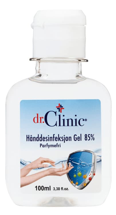 Hånddesinfeksjon Gel 85% 100ml Dr. Clinic