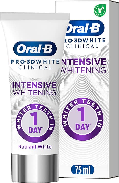 Oral-B Tannkrem Pro-3dw Clinical Int White 75ml