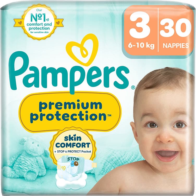 Pampers Bleier Prem Prot S3 6-10kg 30stk