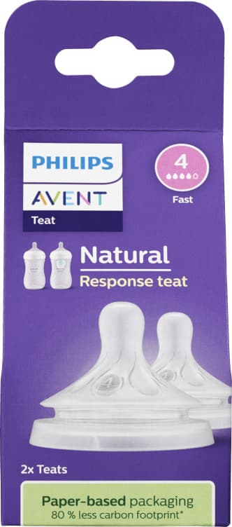 Flaskesmokk Natural Response 3mnd+ 2stk Avent
