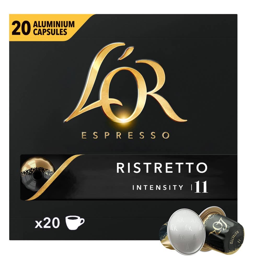 Espresso Ristretto Intensitet 11, kaffekapsler, 20 stk