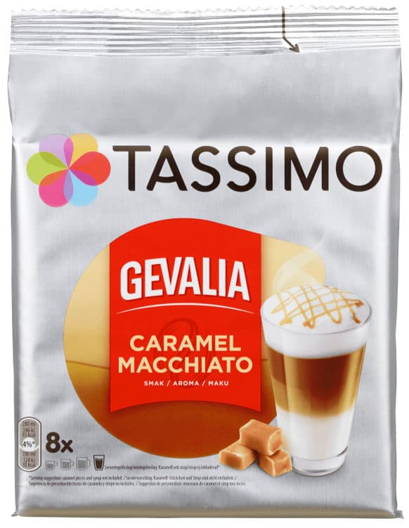 Tassimo Gevalia Latte Macchiato Karamell 8kaps. 8 stk
