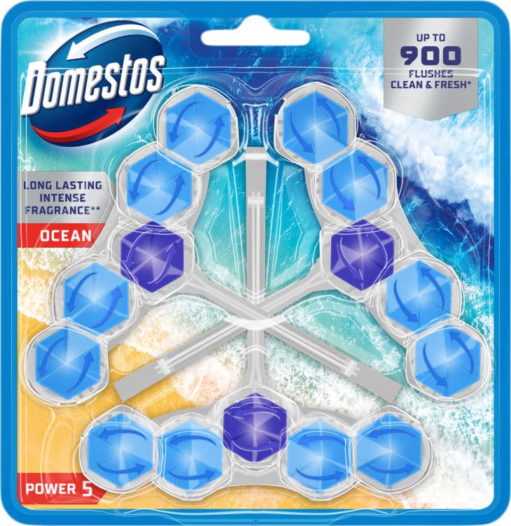 Domestos Wc-Block Power5 Ocean 3pk 50g