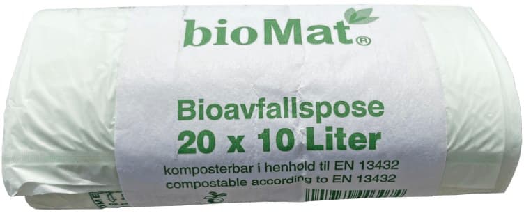 Avfallspose Bio Komposterbar 10l 20stk Biomat