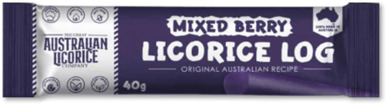 Licorice Log Mixed Berry 40g