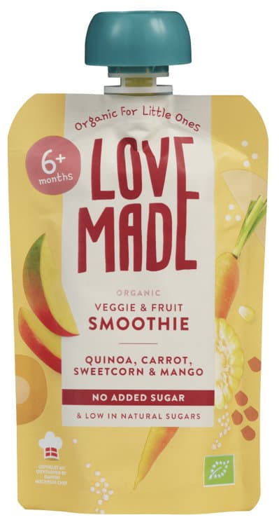 Smoothie m/Quinoa Gulrot, Mais&Mango Øko
