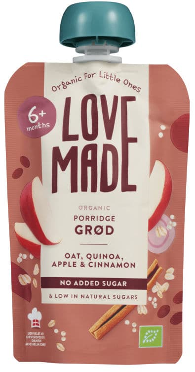 Grøt m/Havre Eple/Quinoa&Kanel Øko 100g