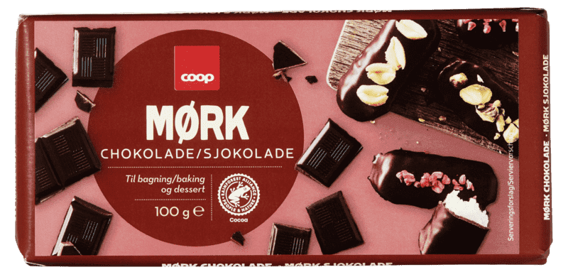 Coop Mørk Kokesjokolade 46% 100g
