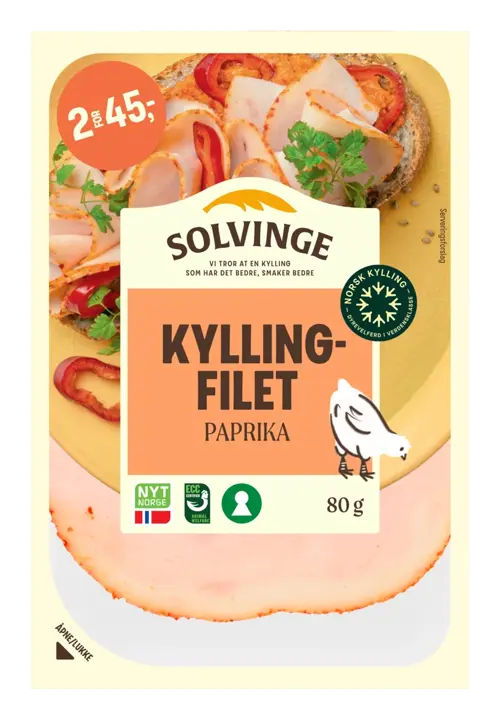 Kyllingfilet med Paprika 80g Solvinge