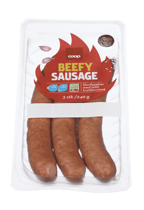 Coop Beefy Sausage 240g