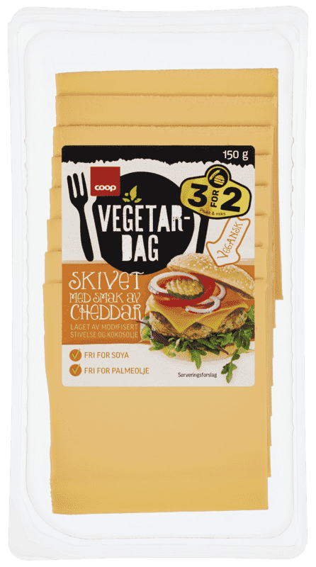 Coop Vegetardag Skivet Cheddar 150g