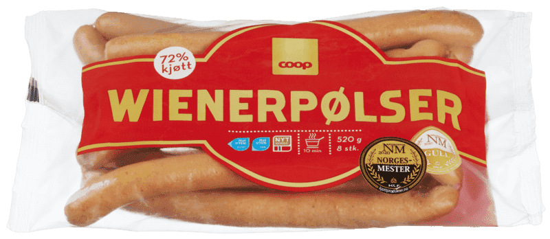 Wienerpølse 520g Coop