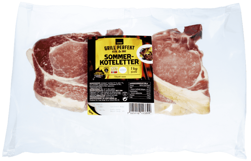 Grill Perfekt Sommerkoteletter 1kg Coop