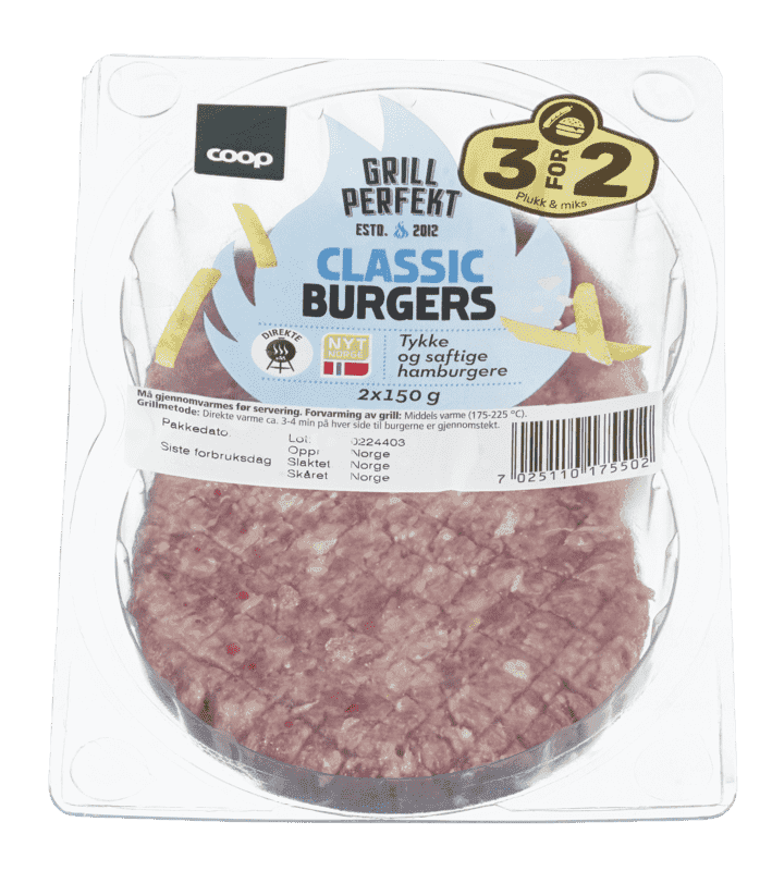 Classic Burgers 300g Coop