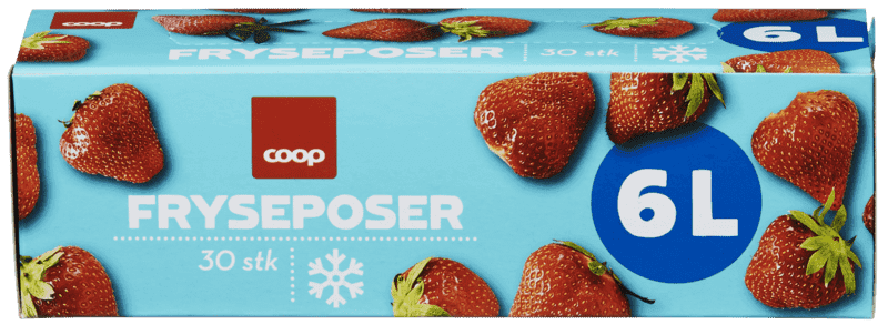 Frysepose 6l 30stk Coop