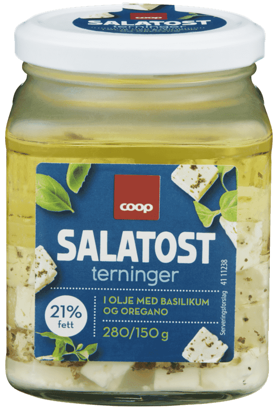 Coop Salatost Basilikum/Oregano 280g