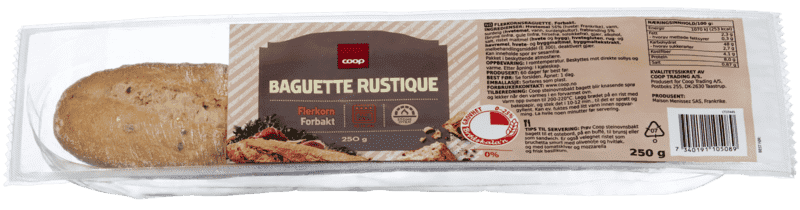 Coop Steinovnsbakt Grov Baguette 250g