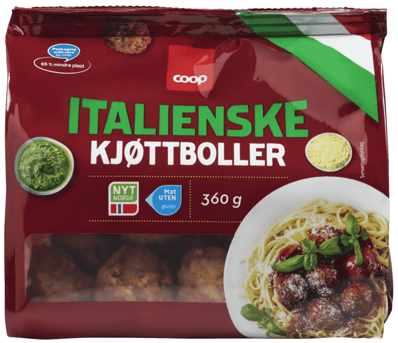 Italiensk Kjøttboller 360g Coop