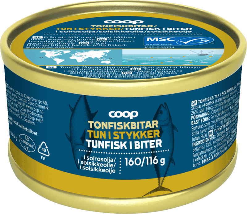 Coop Tunfisk i Olje Msc 160g
