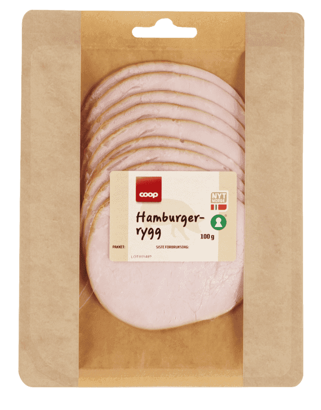 Coop Gourmet Hamburgerrygg 100g