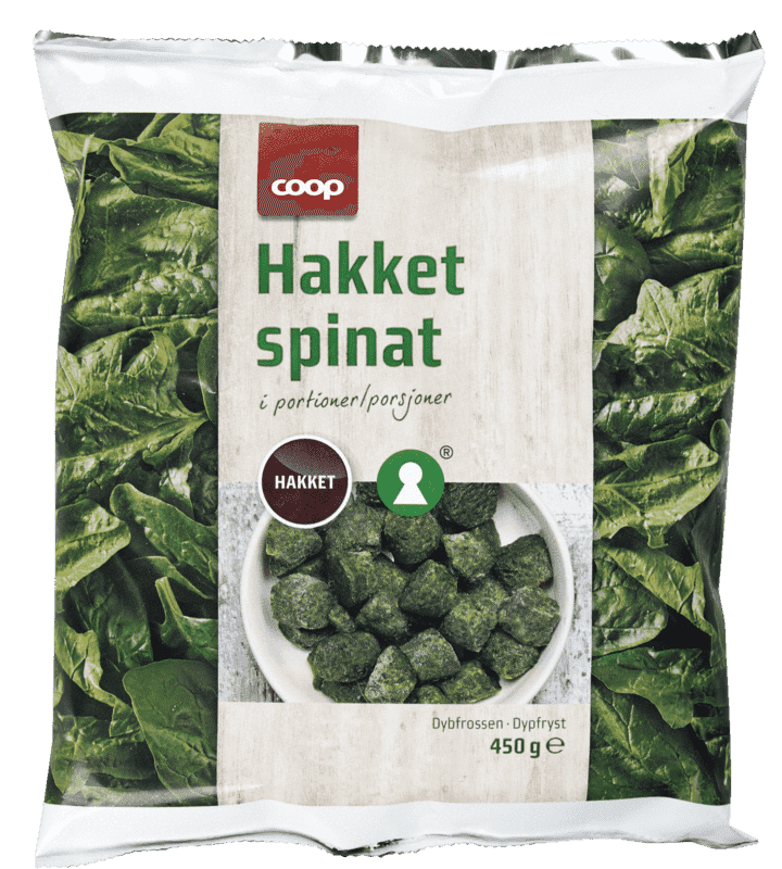 Hakket Spinat 450g Coop