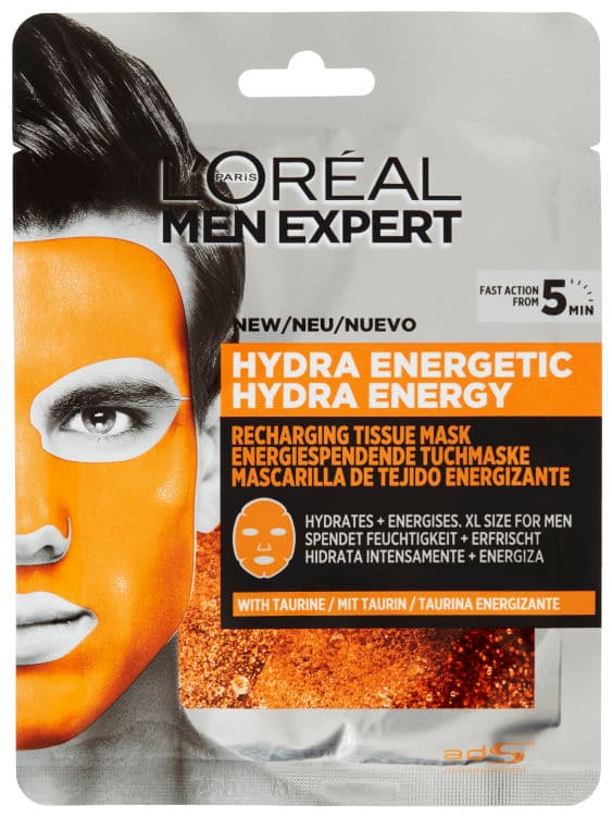 Hydra Energetic Tissue Mask Men Expert Loreal 1 stk