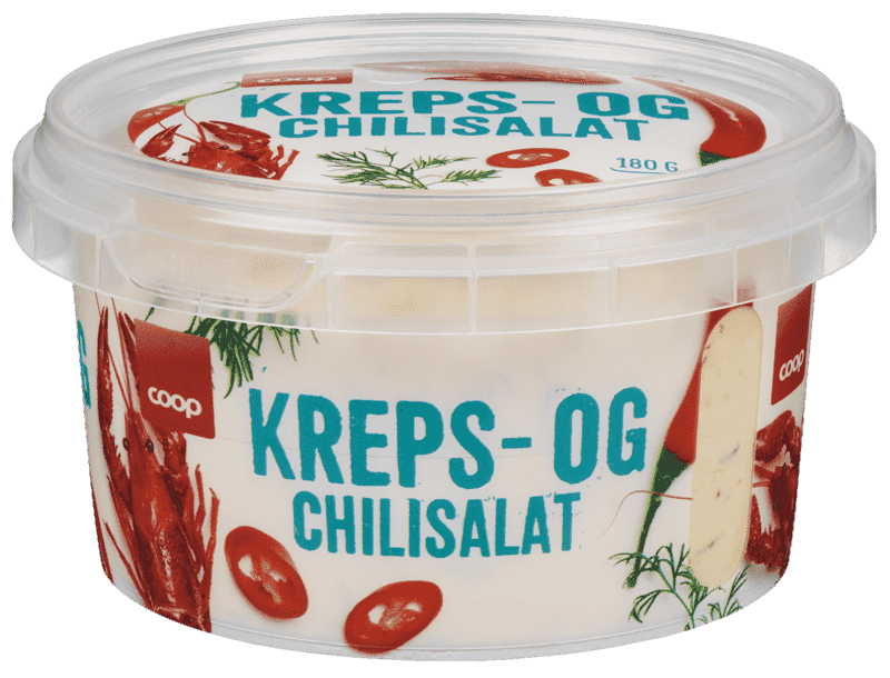 Kreps og Chilisalat 180g Coop