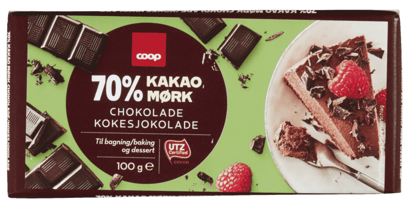 Coop Mørk Kokesjokolade 70% 100g