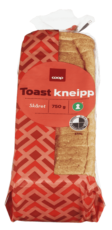 Skåret Toastkneipp 750g Coop