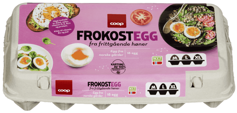 Coop Egg M/L/XL Frittgående 18pk 18 stk