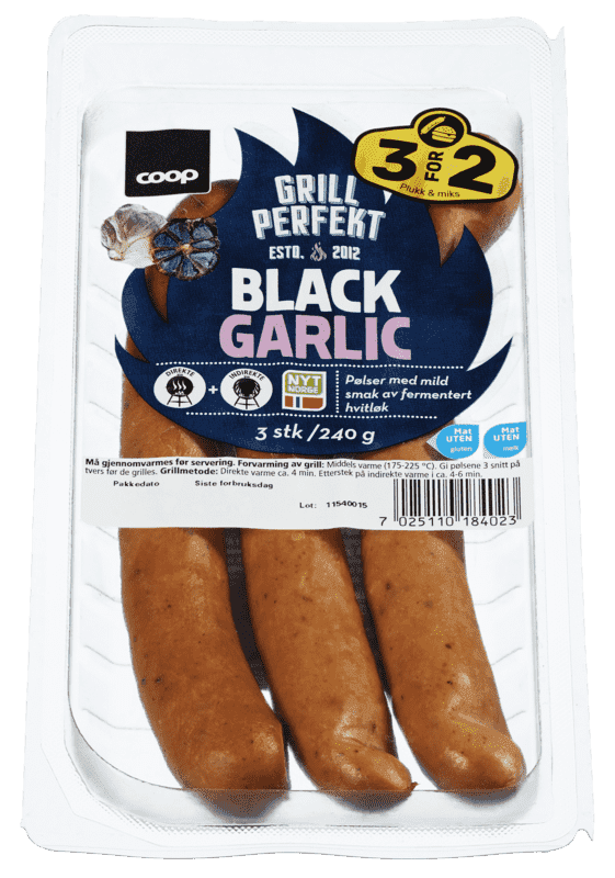 Coop Black Garlic Sausage 240g