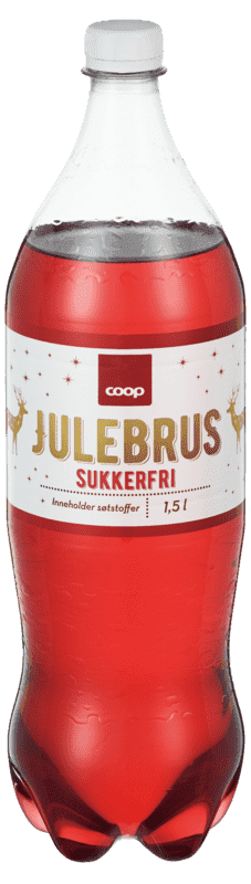 Julebrus uten Sukker 1,5l Coop