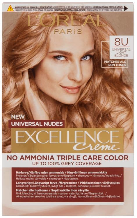 Excellence Creme Universal Light Blond Nud 8u Lore 192 ml