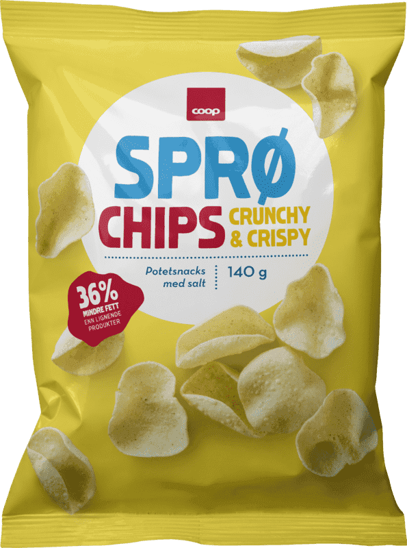 Coop Sprø Chips Salt 140g