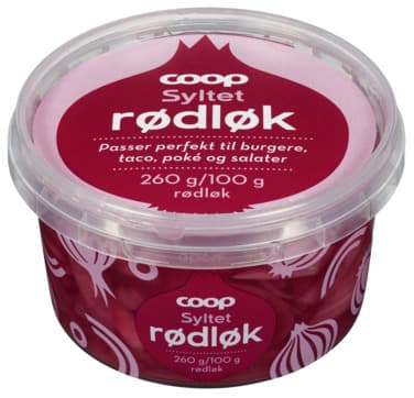 Syltet Rødløk 260g Coop