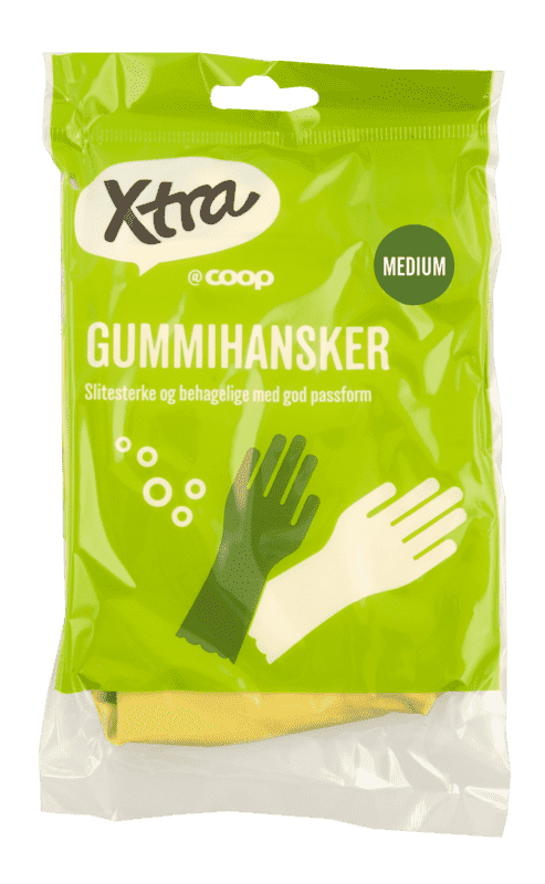 Gummihansker Medium X-tra 1 stk