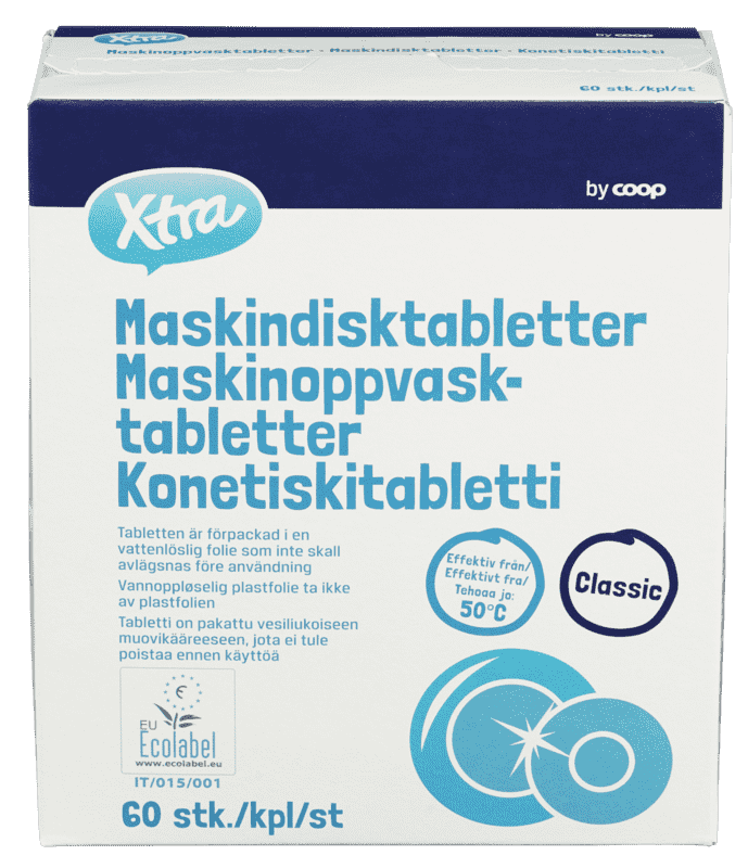 X-tra Maskinoppvask 60 tabletter