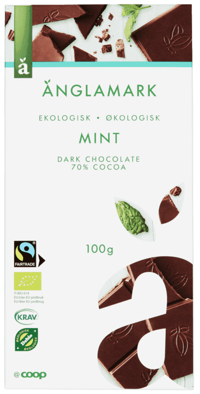 Änglamark Dark 70% Mint 100g