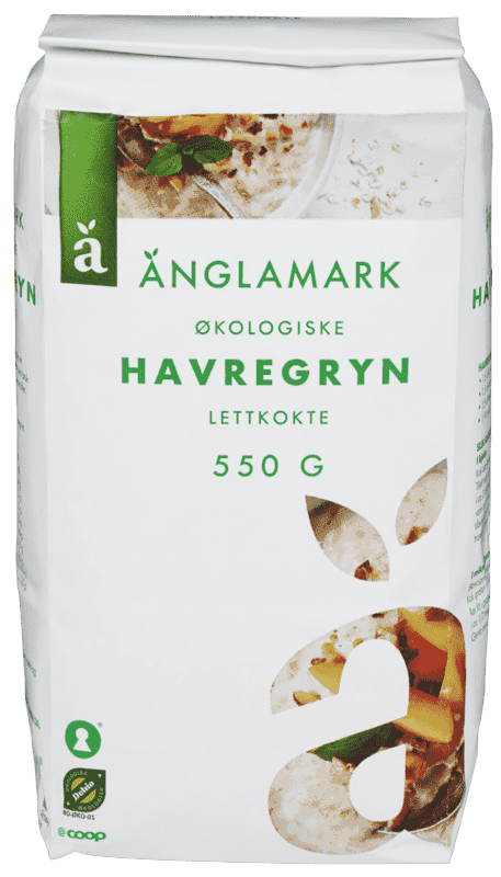 Havregryn Lettkokte Økologisk 550g Änglamark