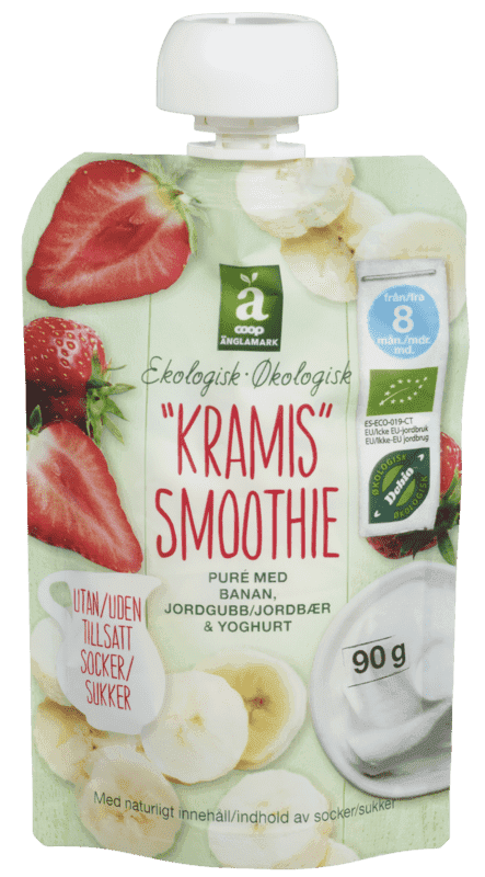 Änglamark Smoothie Banan/Jordbær 90g