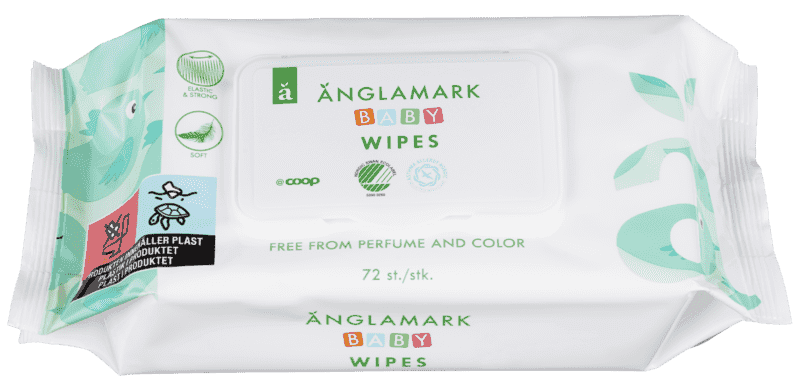 Änglamark Babywipes med Lokk 72stk