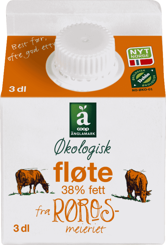 Änglamark Fløte 38% Fett Økologisk 3dl